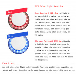 Elitzia ETBZ0110B 6 In 1 Multifunctional Color Light Ion Ultrasonic EMS Body Massage Slimming Instrument