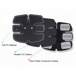 Body Shaper Intelligent Portable EMS Fitness Instrument USB Rechargeable Home Use Elitzia ETEMS824U
