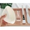 Elitzia ETBWP001 Mask Tools Silicone Adjust Film Mask Bowl Beauty Salon Powder Necessary Supplies White Color 4 Size Options(S)
