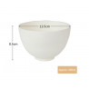Elitzia ETBWP001 Mask Tools Silicone Adjust Film Mask Bowl Beauty Salon Powder Necessary Supplies White Color 4 Size Options(S)