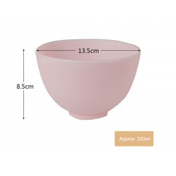 Elitzia ETBWP001 Mask Tools Silicone Adjust Film Mask Bowl Beauty Salon Powder Necessary Supplies Pink Color 4 Size Options(L)
