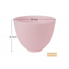 Elitzia ETBWP001 Mask Tools Silicone Adjust Film Mask Bowl Beauty Salon Powder Necessary Supplies White Color 4 Size Options(S)