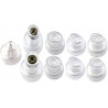 Facial Care Skin Beauty Set Hydro Facial Dermabrasion Water Peeling Tips 9 Pcs For Elitzia ETLB245 ET89 ETLB248 Beauty Machine