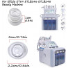 Facial Care Skin Beauty Set Hydro Facial Dermabrasion Water Peeling Tips 9 Pcs For Elitzia ETLB245 ET89 ETLB248 Beauty Machine