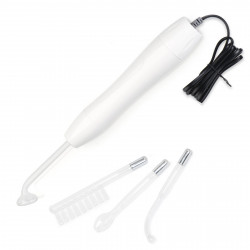 High Frequency Facial Machine Skin Acne Spot Wrinkles Remover Beauty Device With 4 Electrodes Red Color Elitzia ETSR001