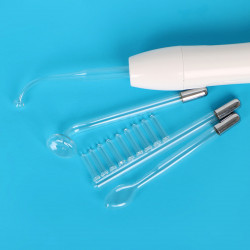 High Frequency Facial Machine Skin Acne Spot Wrinkles Remover Beauty Device With 4 Electrodes Red Color Elitzia ETSR001
