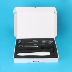 High Frequency Facial Machine Skin Acne Spot Wrinkles Remover Beauty Device With 4 Electrodes Red Color Elitzia ETSR001
