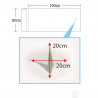 copy of Disposable Facial Bed Sheet Waterproof Anti-oil Thickened With Cross Hole 50 PCS 90 * 190cm Per Set Elitzia ET23546