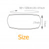 Disposable Bra for Beauty Salon Travel Wrapped Chest Underwear Corset Breathable 50 pcs Per Set Elitzia ETC003