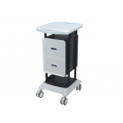 Salon Furniture Vertical Spa Trolley Rolling Cart With 2 Drawers Two Colors Option Elitzia ET421