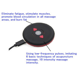 EMS Physical Therapy Massage Electric Sole USB Charging Vibration Massager Foot Therapy Machine  Pad Foot Pad Elitzia ET1082