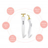 Golden Face Massage Stick T Shape Face lifting and Tightening Massager litzia ETKD9060