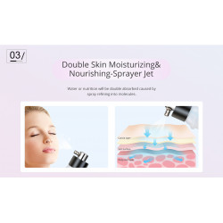 3 In 1 Diamond Dermabrasion Portable Face Peeling Acne Blackhead Removal Sprayer Skin Care Beauty Machine Elitzia ET22P3