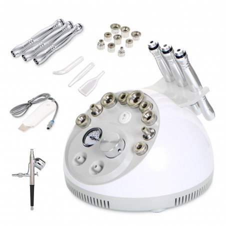 4 In 1 Diamond Dermabrasion Skin Scrubber Vacuum Facial peeling Sprayer Acne Remover Skin Care Beauty Machine Elitzia ET33P4