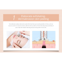 4 In 1 Diamond Dermabrasion Skin Scrubber Vacuum Facial peeling Sprayer Acne Remover Skin Care Beauty Machine Elitzia ET33P4