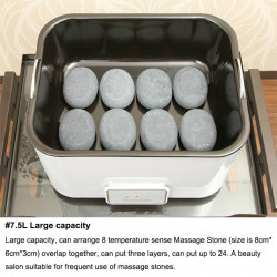 Beauty Salon Body Massage Volcanic Stone Heater Massager For Back Elitzia ETPS325
