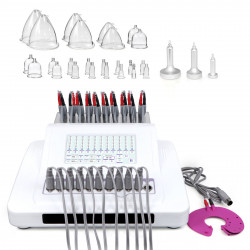 Elitzia Multifunctional EMS Vacuum Cupping Scraping Therapy Massage Beauty Machine  with 24 Cups and 3 Pumps ET3000