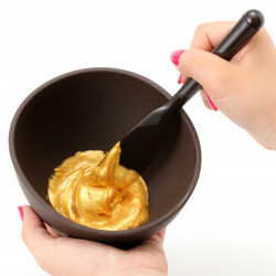 Soft Bowl DIY Skin Care Tools Kits Anti-slip Design for Beauty Salon Spa and Home Use ETBW004(Brown)