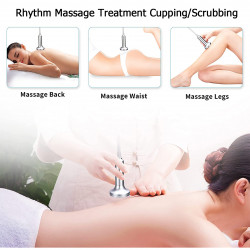 Vacuum Tonning Head For Vacuum Beauty Machine 5 Handles Per Set Metal Material With Roll Beads Spare Parts ET2188