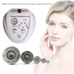 Vacuum Tonning Head For Vacuum Beauty Machine 5 Handles Per Set Metal Material With Roll Beads Spare Parts ET2188