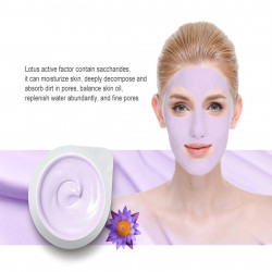 10 Set Facial Clay Skin Cleansing Mask Refreshing Purple Clay Mask Mini Package Easy to Carry Travel Ellitzia ETCM03 (Lotus)