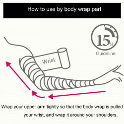 Body wrap weight loss massage heat cling film plastic disposable slimming black sealing roll Elitzia ET28724S