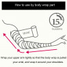 Body wrap weight loss massage heat cling film plastic disposable slimming black sealing roll Elitzia ET28724S