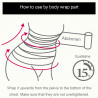 Body wrap weight loss massage heat cling film plastic disposable slimming black sealing roll Elitzia ET28724S