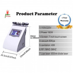 Body Shaper Fat Burning 5 in 1 Skin Lifting Cellulite Reduction Anti-Aging Wrinkle Remover Facial Care Equipment Elitzia ET2021