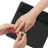 Elitzia Nail Rest Set Hand Rest For Nails PU Leather Salon Nail Hand Rest Cushion Manicure Tool ET28219 (Armrest Black)