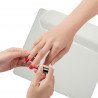 Elitzia Nail Rest Set Hand Rest For Nails PU Leather Salon Nail Hand Rest Cushion Manicure Tool ET28219 (Armrest White)
