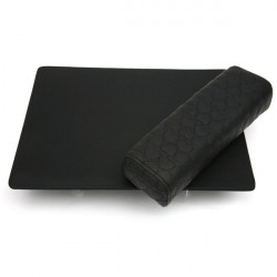 Elitzia Nail Rest Set Hand Rest For Nails PU Leather Salon Nail Hand Rest Cushion Manicure Tool ET28219 (Armrest Heart Black)