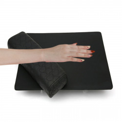 Elitzia Nail Rest Set Hand Rest For Nails PU Leather Salon Nail Hand Rest Cushion Manicure Tool ET28219 (Armrest Heart Black)