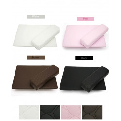 Elitzia Nail Rest Set Hand Rest For Nails PU Leather Salon Nail Hand Rest Cushion Manicure Tool ET28219 (Armrest Heart Brown)