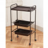 copy of Elitzia ETST17 Beauty Salon Rolling Trolley Storage Organizer Cart Simple 3 layers White Color