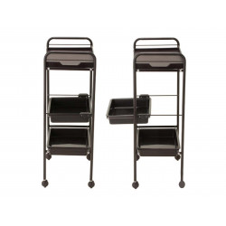 copy of Elitzia ETST17 Beauty Salon Rolling Trolley Storage Organizer Cart Simple 3 layers White Color