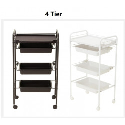 copy of Elitzia ETST17 Beauty Salon Rolling Trolley Storage Organizer Cart Simple 3 layers White Color