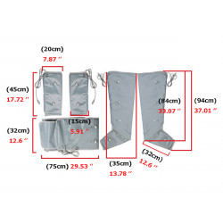 Accessory Body Air Pressure Massager Slimming Suit 3 Parts for Slimming Machine waist ETJMLB2171