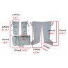 Accessory Body Air Pressure Massager Slimming Suit 3 Parts for Slimming Machine waist ETJMLB2171