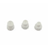 Face Care Skin Beauty Set Hydro Scrub Silicone Tips 4 Pcs For Elitzia ETLB245 Or ETLB248 Beauty Machine White 3 Tips Per Set