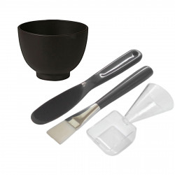 Skin Care Tools Face Beauty DIY Mask Bowl Set Beauty Spa Or Home Use 12 Types Optional Elitzia ET8121 (Size M, Brown Pack of 4)