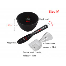 Skin Care Tools Face Beauty DIY Mask Bowl Set Beauty Spa Or Home Use 12 Types Optional Elitzia ET8121 (Size M, White Pack of 3)