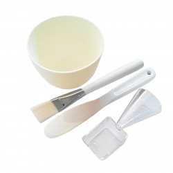 Skin Care Tools Face Beauty DIY Mask Bowl Set Beauty Spa Or Home Use 12 Types Optional Elitzia ET8121 (Size M, White Pack of 3)