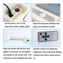 Hair Salon Accessory Hair Detector Beauty Salon Facial Care Skin Analyzer 9 Inch Elitzia ETW1002