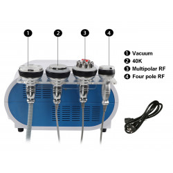 Body Slimming Skin Care 4 In 1 3D Smart Sextuple RF Vacuum Octupole Quadruple RF Beauty Machine Elitzia ETUU41