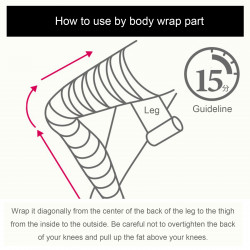 copy of Body wrap weight loss massage heat cling film plastic disposable slimming black sealing roll Elitzia ET28724S