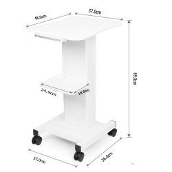 Beauty Salon Trolley Spa Facial Trolley Cart Ultrasonic Cavitation 40k Iron Trolley Stand Salon Cart Elitzia ETTRLLEY7
