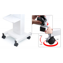 Beauty Salon Trolley Spa Facial Trolley Cart Ultrasonic Cavitation 40k Iron Trolley Stand Salon Cart Elitzia ETTRLLEY7