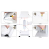 Beauty Salon Trolley Spa Facial Trolley Cart Ultrasonic Cavitation 40k Iron Trolley Stand Salon Cart Elitzia ETTRLLEY7