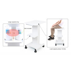 Beauty Salon Trolley Spa Facial Trolley Cart Ultrasonic Cavitation 40k Iron Trolley Stand Salon Cart Elitzia ETTRLLEY7
